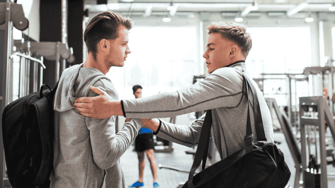 elkaar motiveren in de sportschool