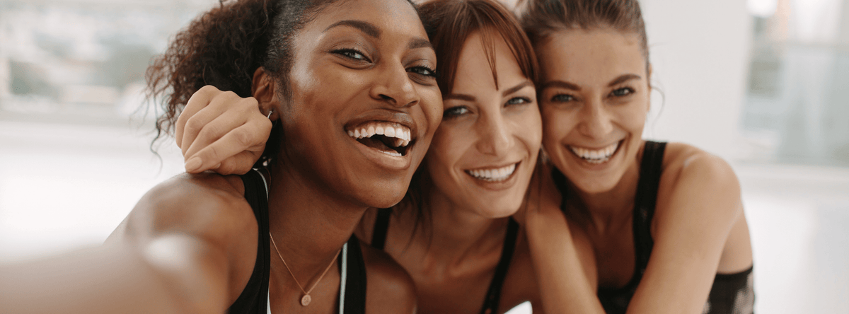 vrouwen gym selfie