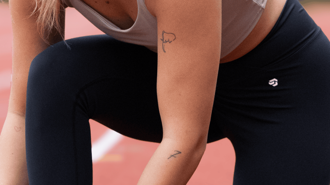 hardloper op de baan